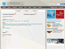 Tablet Screenshot of congresos.net